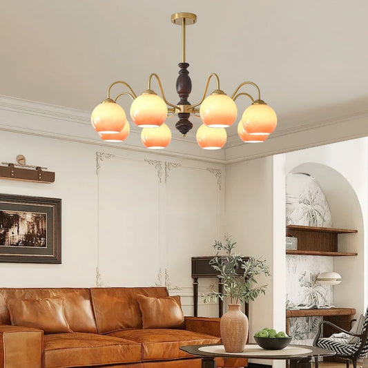 Caramel Orb Chandelier Chandelier