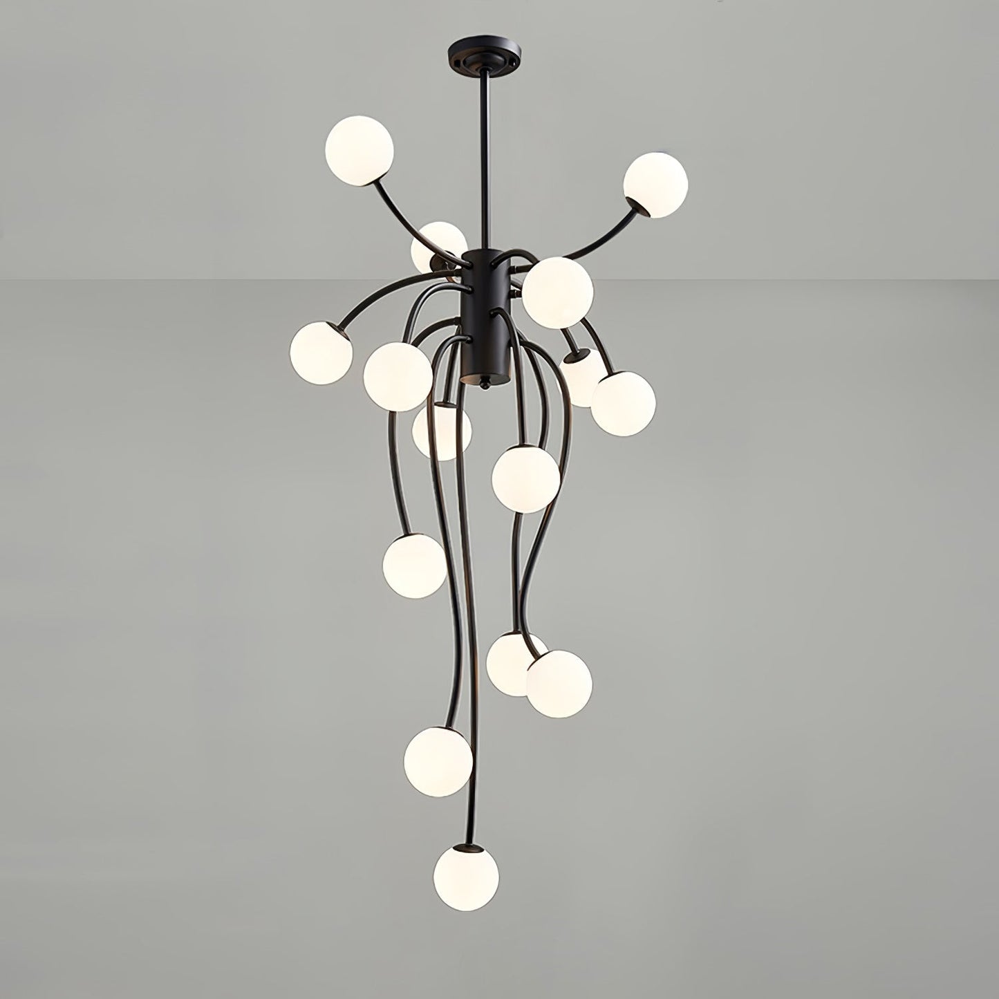 Caroline Chandelier ∅ 27.6″ x H 47.2″ / Dia 70cm x H 120cm / Black Chandelier