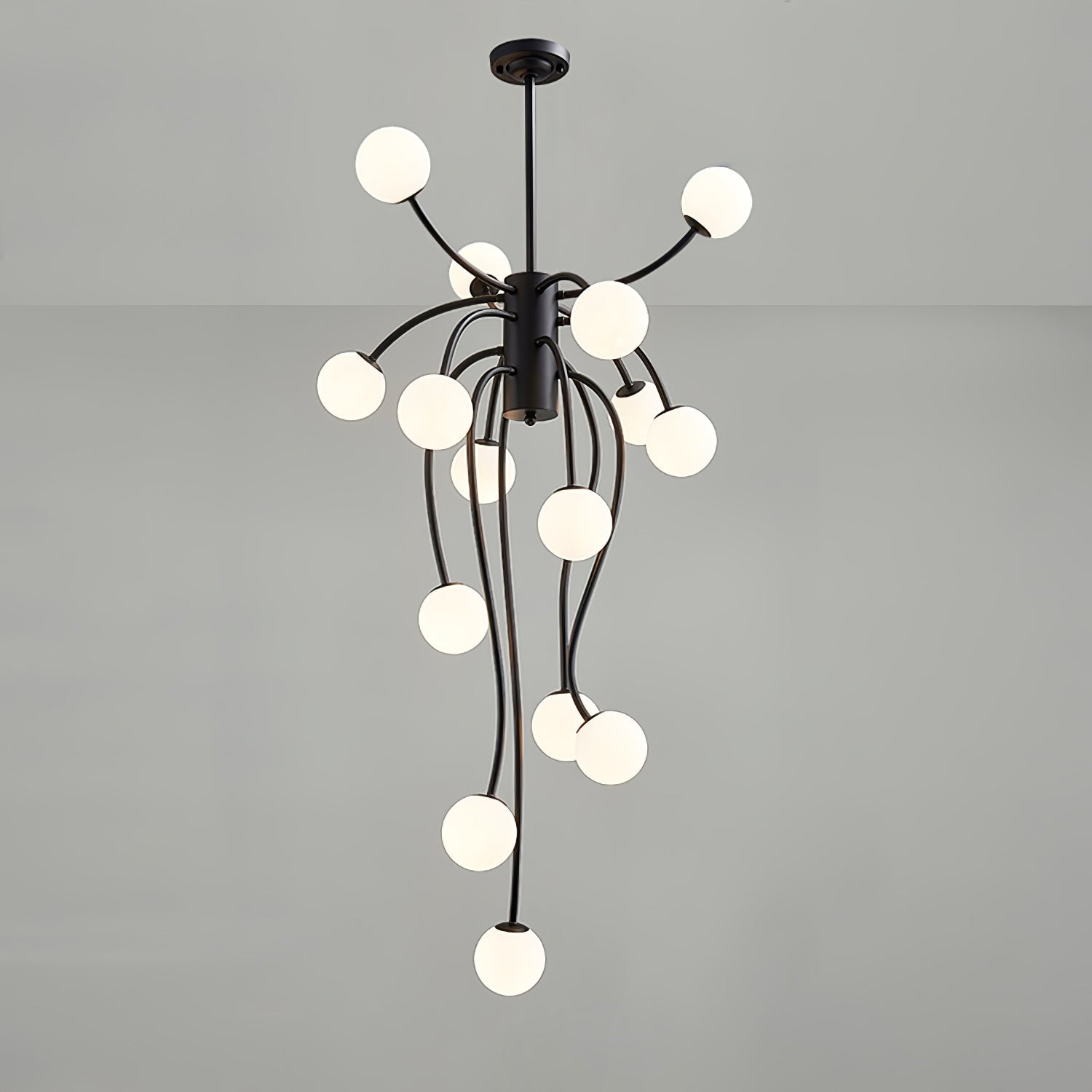 Caroline Chandelier ∅ 27.6″ x H 47.2″ / Dia 70cm x H 120cm / Black Chandelier