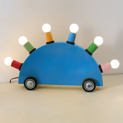 Cartoon Car Table Lamp ∅ 24.4″ x H 14.2″ / Dia 62cm x H 36cm / Blue / US Plug Table lamp