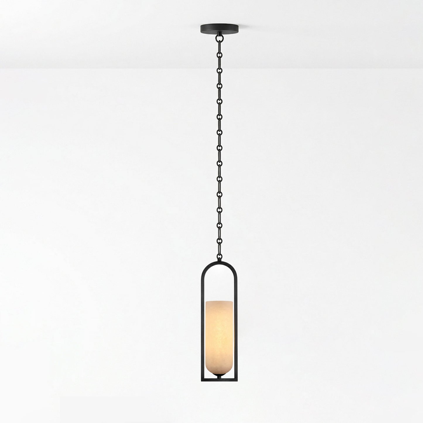 Cascading Chain Lantern Chandelier