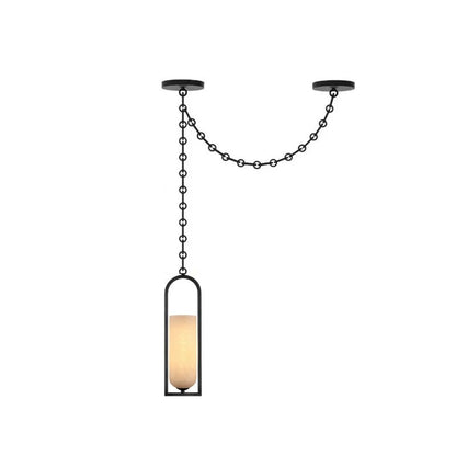 Cascading Chain Lantern Chandelier