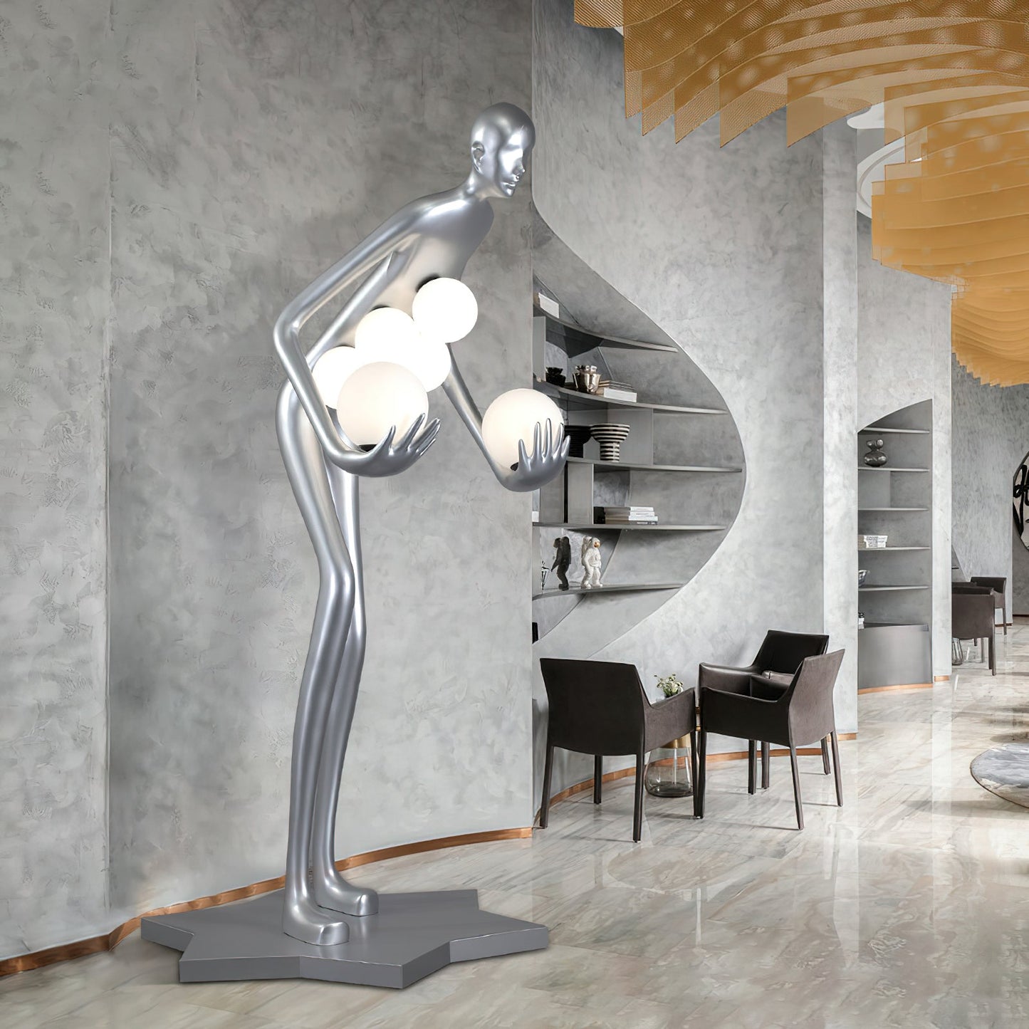 Celestial Guardian Sculpture Floor Lamp Floor lamp