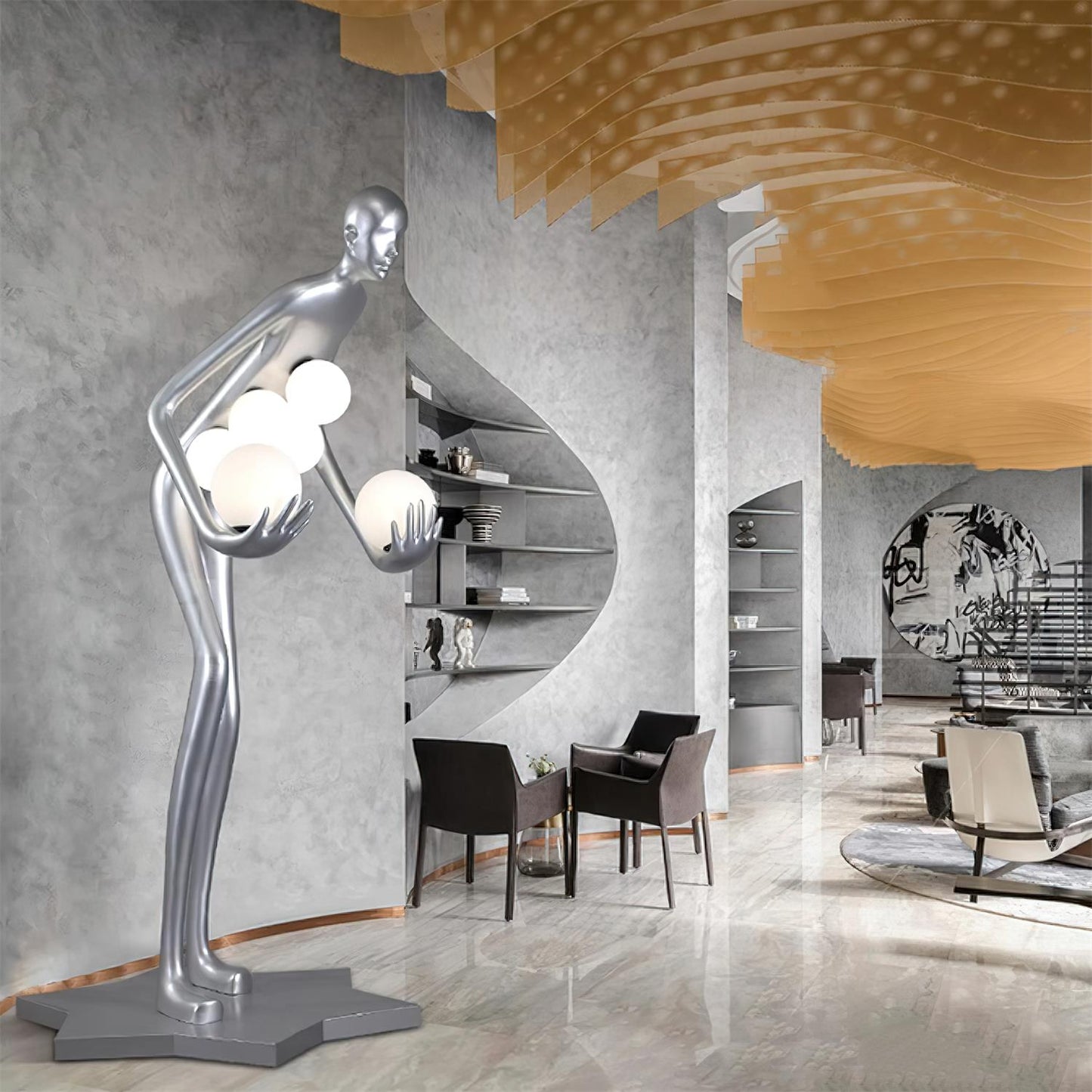 Celestial Guardian Sculpture Floor Lamp Floor lamp