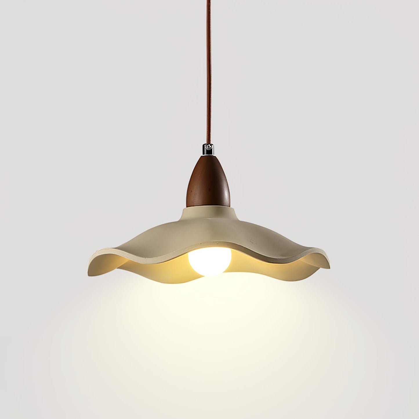 Cement Wave Pendant Light ∅ 9.8″ x H 5.9″ / Cement Grey pendant Lamp