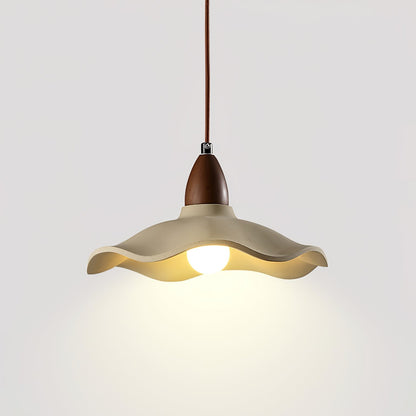 Cement Wave Pendant Light ∅ 9.8″ x H 5.9″ / Cement Grey pendant Lamp