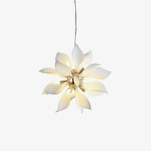 Ceramic Petals Blooming Chandelier Chandelier