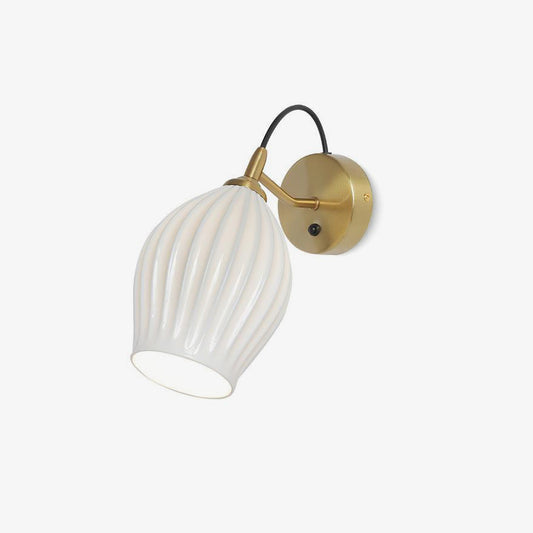 Ceramic Ribbed Wall light Wall lamp