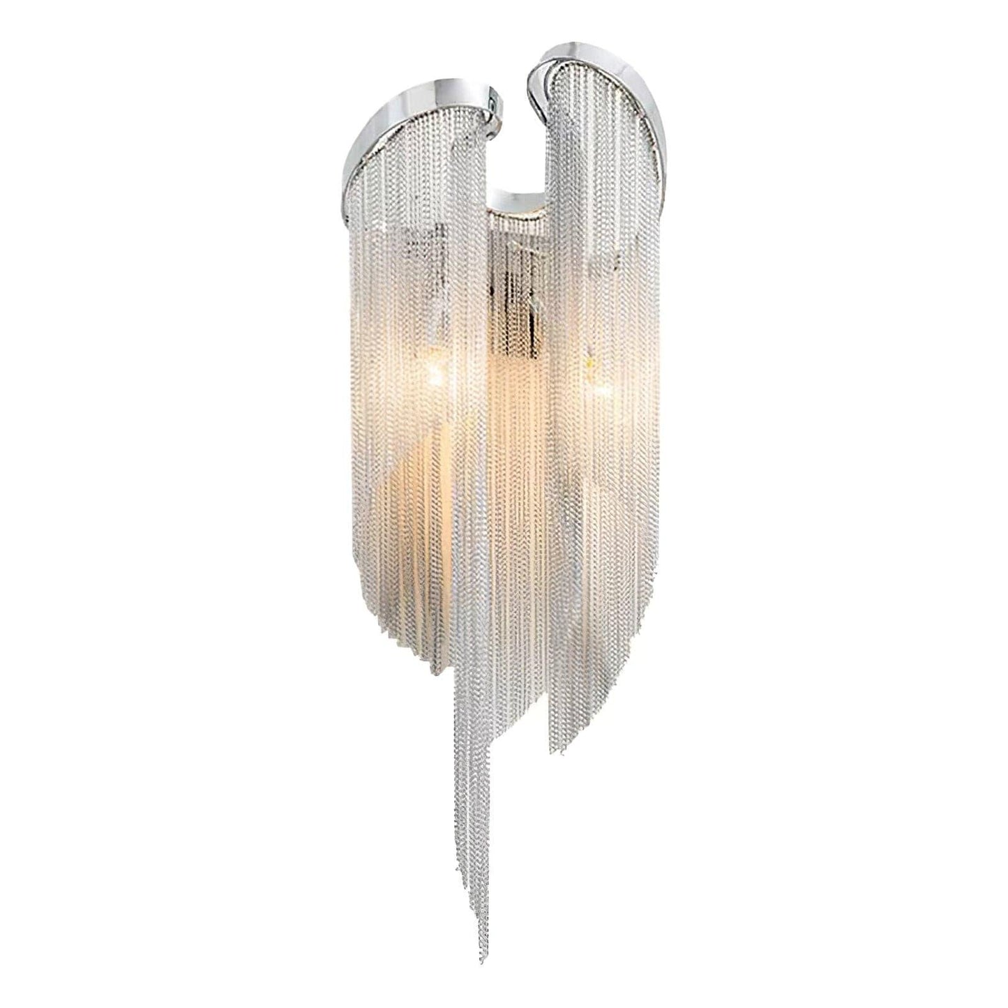 Chain Tassel Wall Lamp ∅ 9.1″ x H 23.6″ / Dia 23cm x H 60cm / Silver Wall lamp