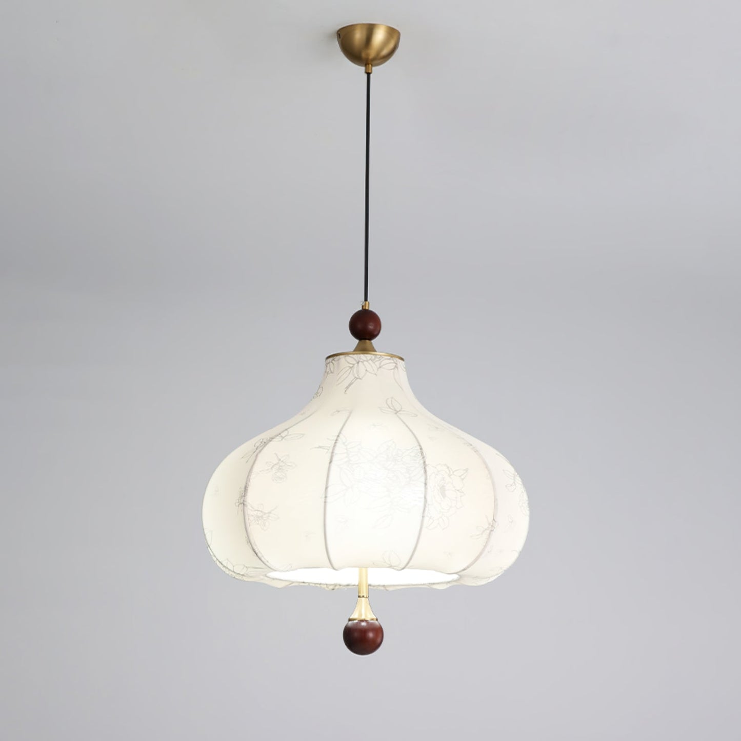 Chestnut Bloom Pendant Lamp ∅ 23.6″ x H 26″ / Gold & White Pendant light
