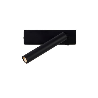 Chors Recessed Wall Lamp Right: ∅ 5.9″ x H 1.6″ / Dia 15cm x H 4cm / Black Wall lamp