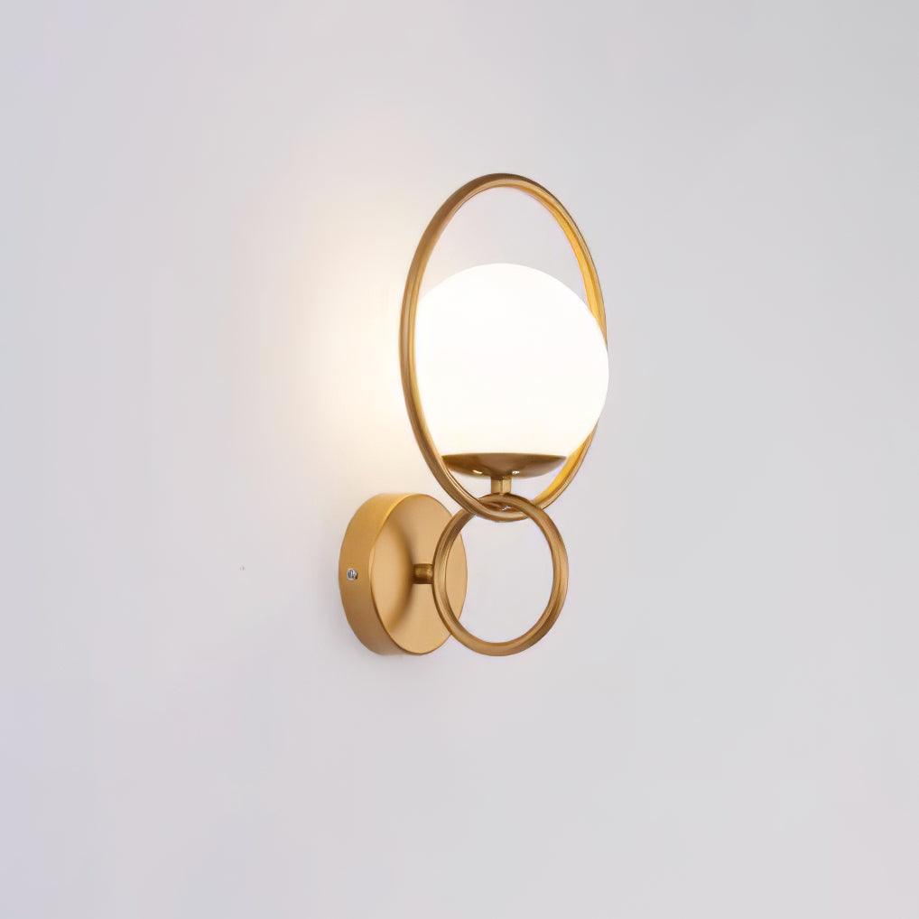 Circle Global Wall Lamp ∅ 9.1″ x H 13.8″ / Dia 23cm x H 35cm / Gold Wall lamp