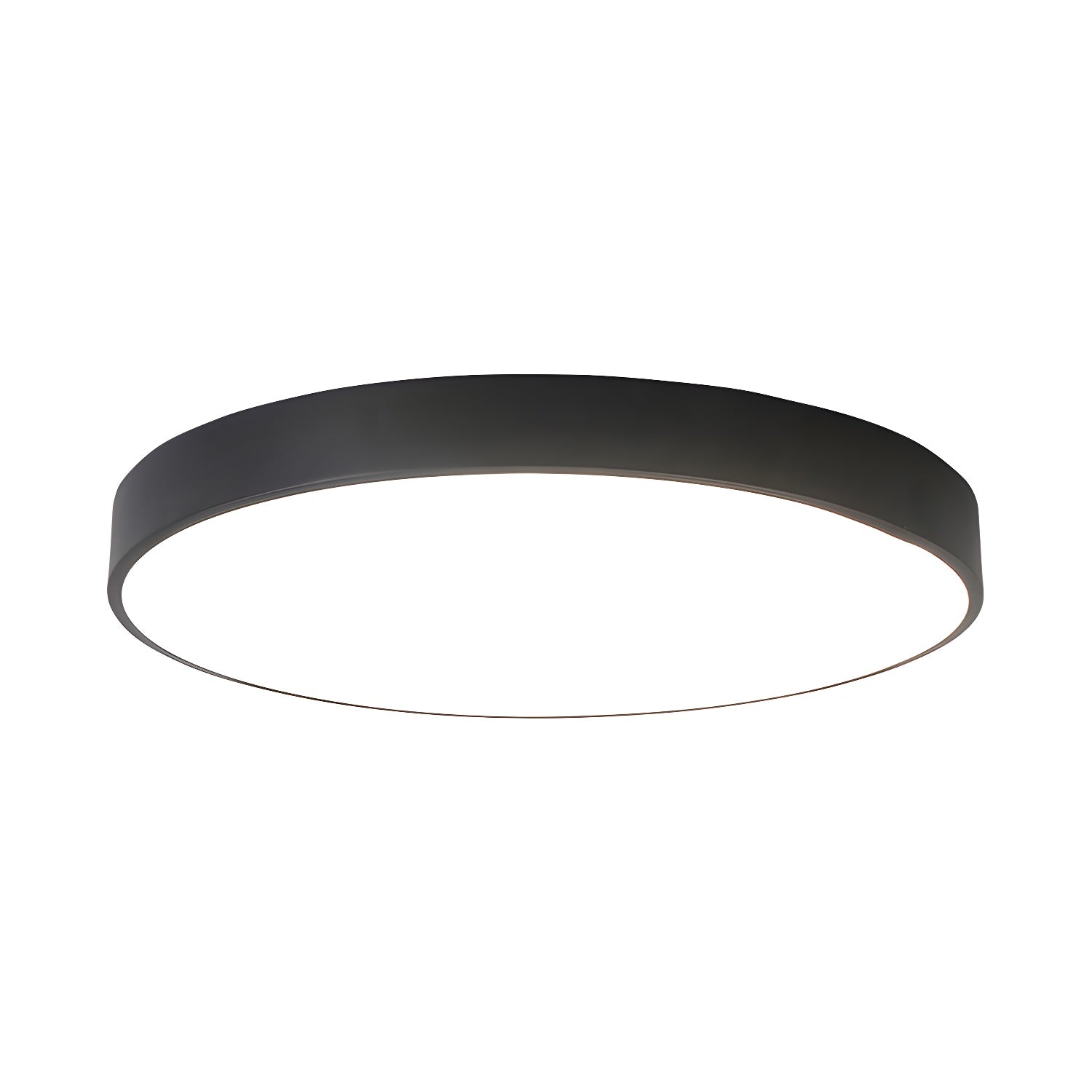 Circular Slimline Ceiling Light ∅ 7.9″ x H 2″ / Black / Warm Light 1001 Ceiling lamp