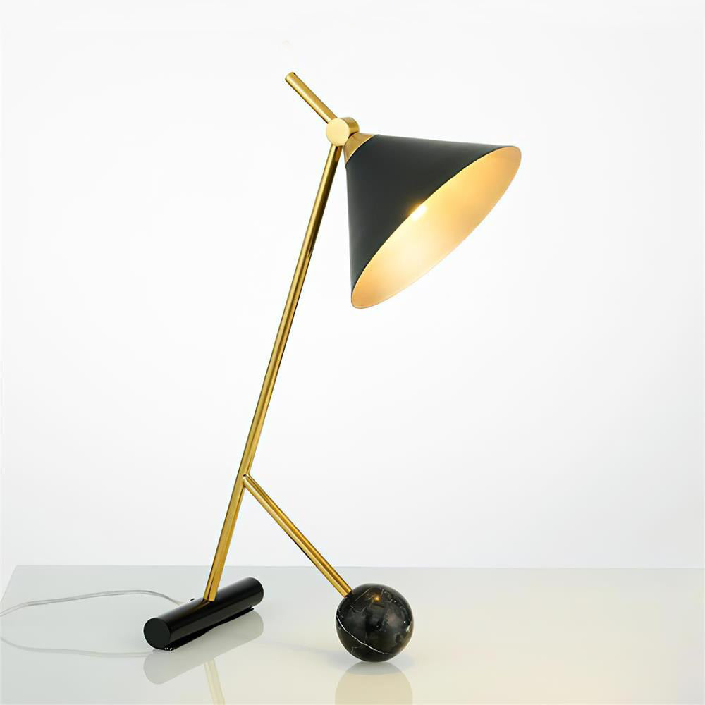 Cleo Table Lamp ∅ 11.8″ x H 21.7″ / Dia 30cm x H 55cm / Gold + Black / US plug Table lamp