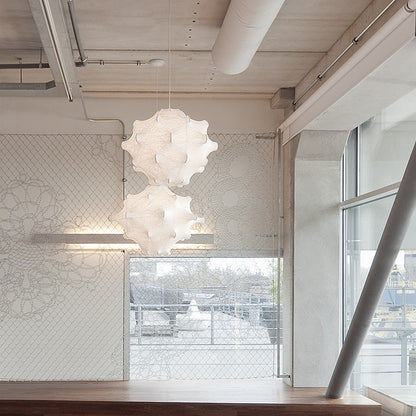 Cocoon Bloom Pendant Lamp ∅ 24.8″ x H 19.7″ / Dia 63cm x H 50cm / White Pendant light