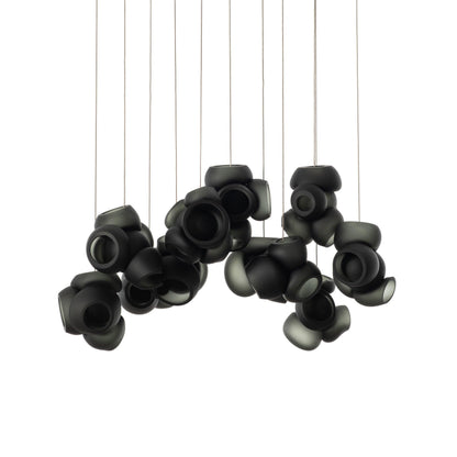 Bubbles Cluster Pendant Light 11Heads ∅ 20″ x H 78.7″ / Dia 50.8cm x H 200cm / Black / Warm Light Pendant light
