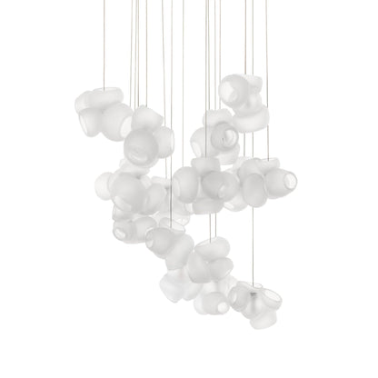 Bubbles Cluster Pendant Light 16Heads ∅ 23.6″ x H 78.7″ / Dia 60cm x H 200cm / White / Warm Light Pendant light