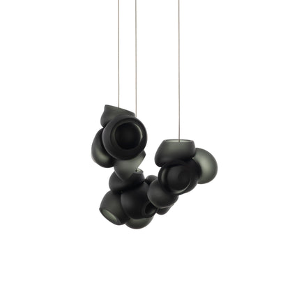 Bubbles Cluster Pendant Light 3Heads ∅ 11.8″ x H 59.1″ / Dia 30cm x H 150cm / Black / Warm Light Pendant light