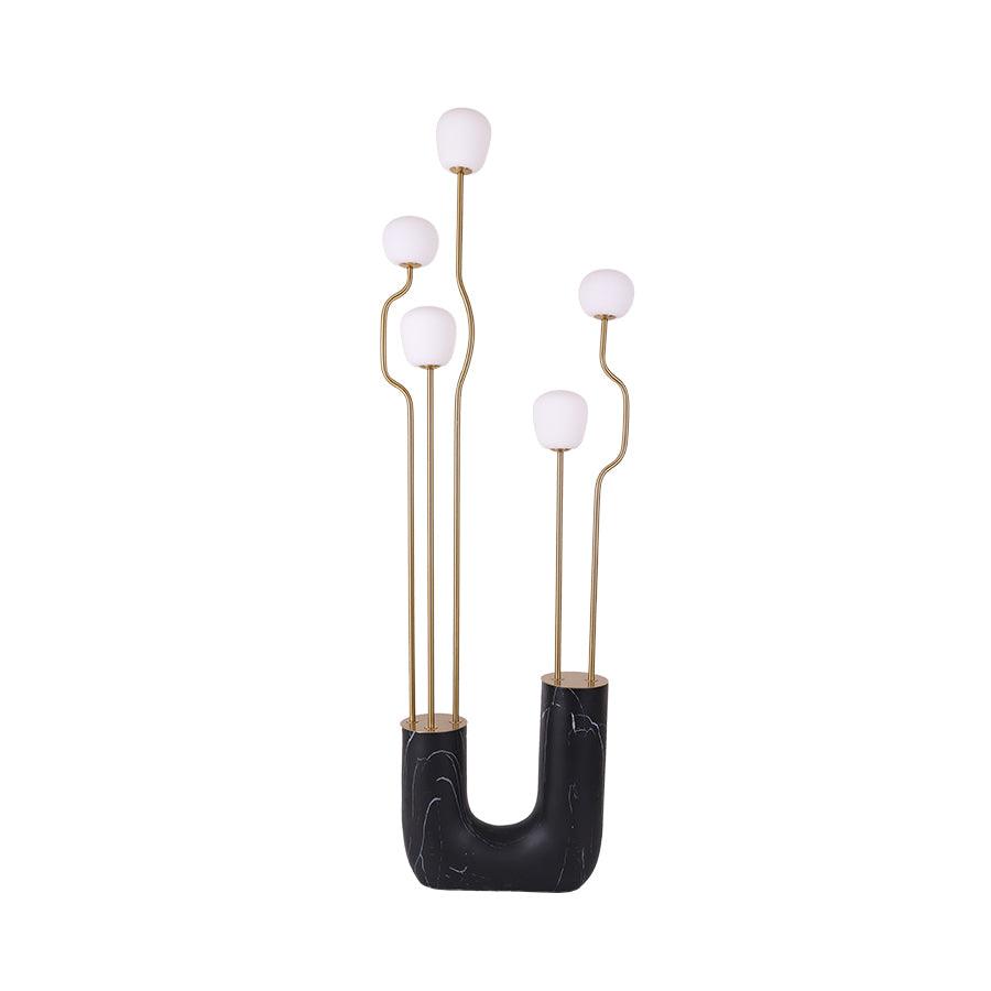 Comet Floor Lamp ∅ 18.9″ x H 66.9″ / Dia 48cm x H 170cm / Black + Gold / US plug Floor lamp