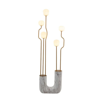 Comet Floor Lamp ∅ 18.9″ x H 66.9″ / Dia 48cm x H 170cm / White + Gold / US plug Floor lamp
