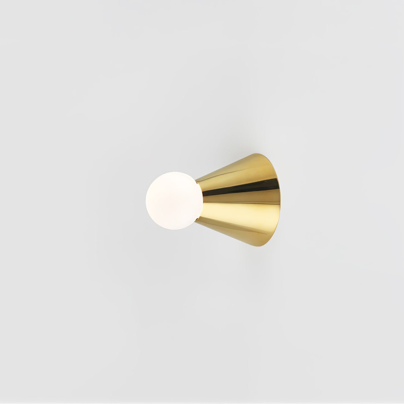 Conical Ceiling Lamp ∅ 3″ x H 3.9″ / Dia 7.5cm x H 10cm / Gold Ceiling lamp