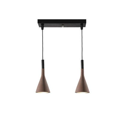 Conical Concrete Pendant Light 2Heads / Coffee Pendant light