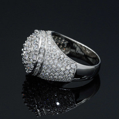 Moissanite Prong Dome Ring  Conquer
