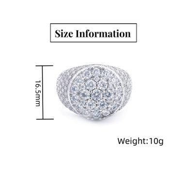 Moissanite Prong Dome Ring  Conquer