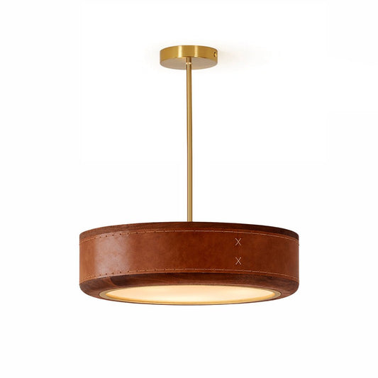 Crafted Leather Ceiling Light