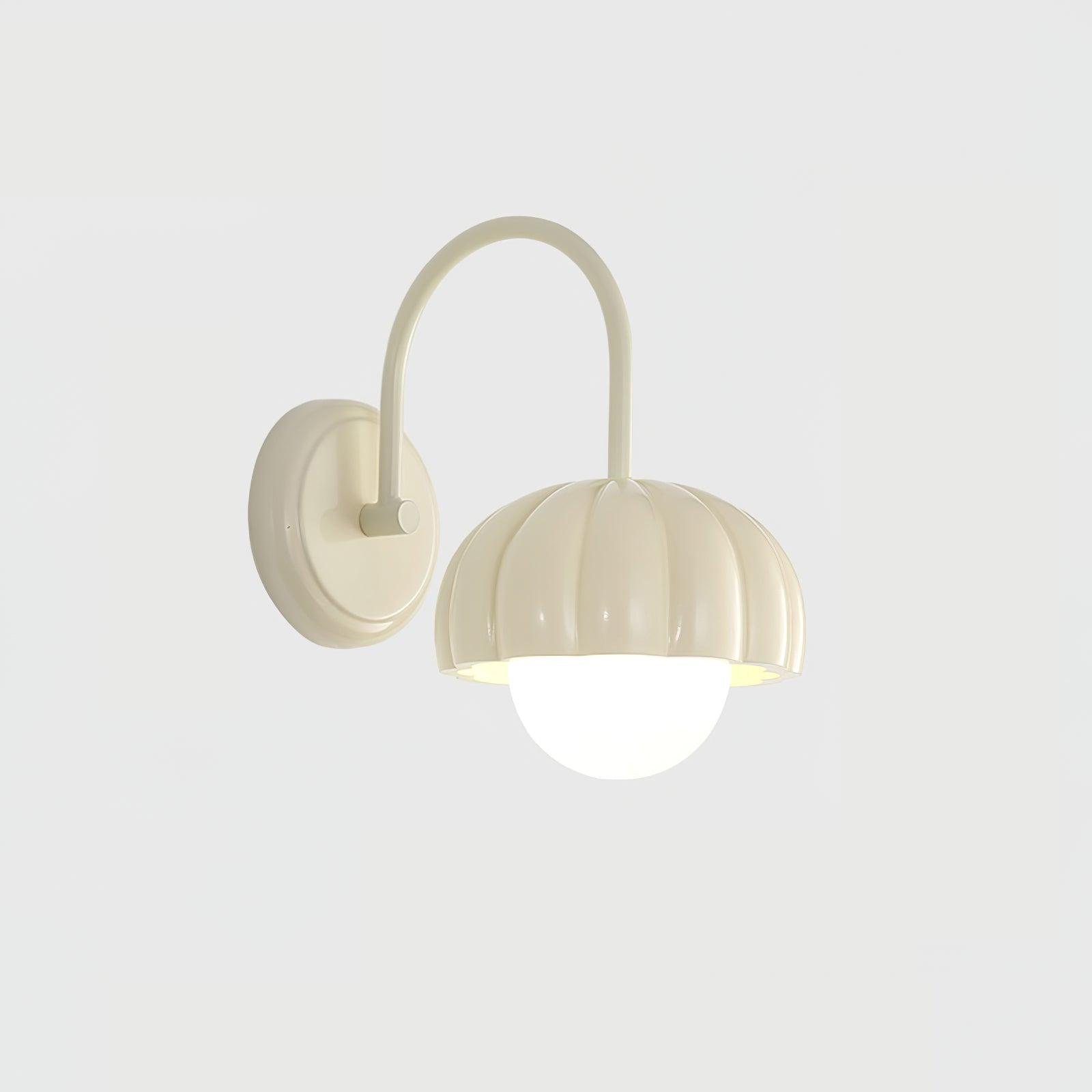 Creamy Pumpkin Wall Light ∅ 6.7″ x H 10.6″ / Dia 17cm x H 27cm / Creamy White Wall lamp