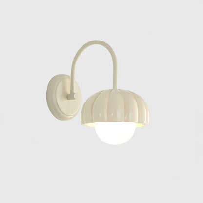 Creamy Pumpkin Wall Light ∅ 6.7″ x H 10.6″ / Dia 17cm x H 27cm / Creamy White Wall lamp