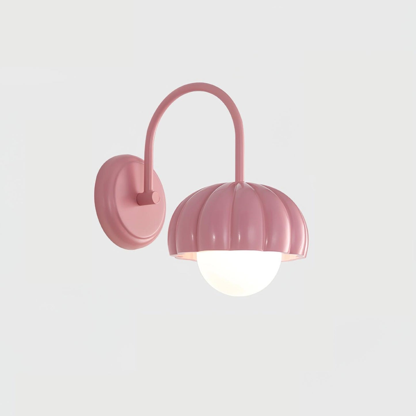 Creamy Pumpkin Wall Light ∅ 6.7″ x H 10.6″ / Dia 17cm x H 27cm / Pink Wall lamp
