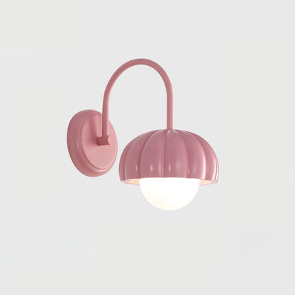 Creamy Pumpkin Wall Light ∅ 6.7″ x H 10.6″ / Dia 17cm x H 27cm / Pink Wall lamp