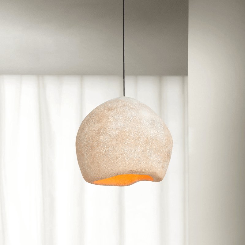 Crete Pendant Lamp ∅ 16.5″ x H 16″ / Dia 42cm x H 41cm / Creamy-white Pendant light