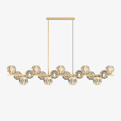 Crystal Glass Ball Chandelier