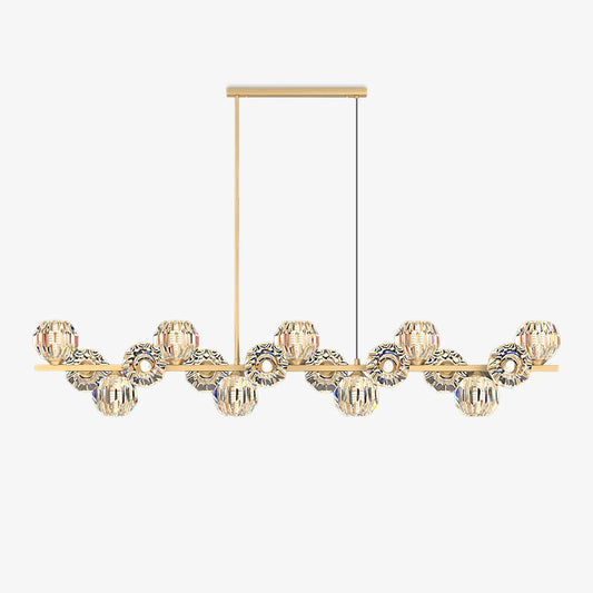 Crystal Glass Ball Chandelier