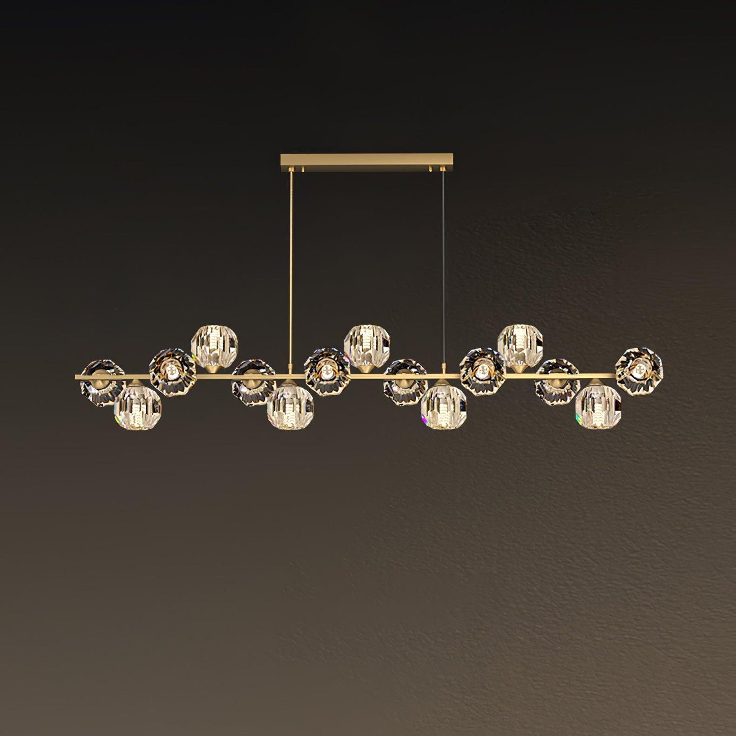 Crystal Glass Ball Chandelier