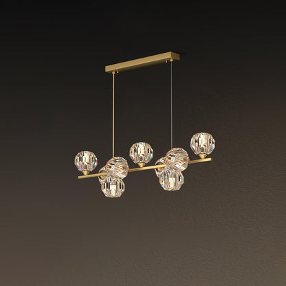Crystal Glass Ball Chandelier