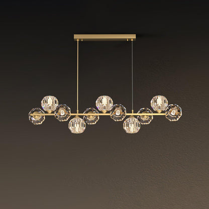 Crystal Glass Ball Chandelier