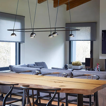 Cupolina Chandelier ∅ 47.2″ x H 5.1’’ / Black / Warm Light Chandelier