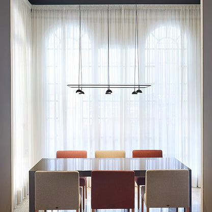 Cupolina Chandelier ∅ 47.2″ x H 5.1’’ / Black / Warm Light Chandelier