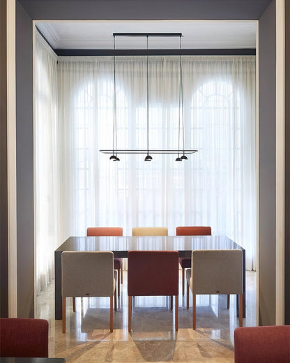 Cupolina Chandelier ∅ 47.2″ x H 5.1’’ / Black / Warm Light Chandelier