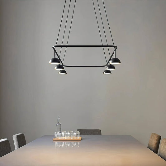 Cupolina Chandelier ∅ 47.2″ x H 5.1’’ / Black / Warm Light Chandelier