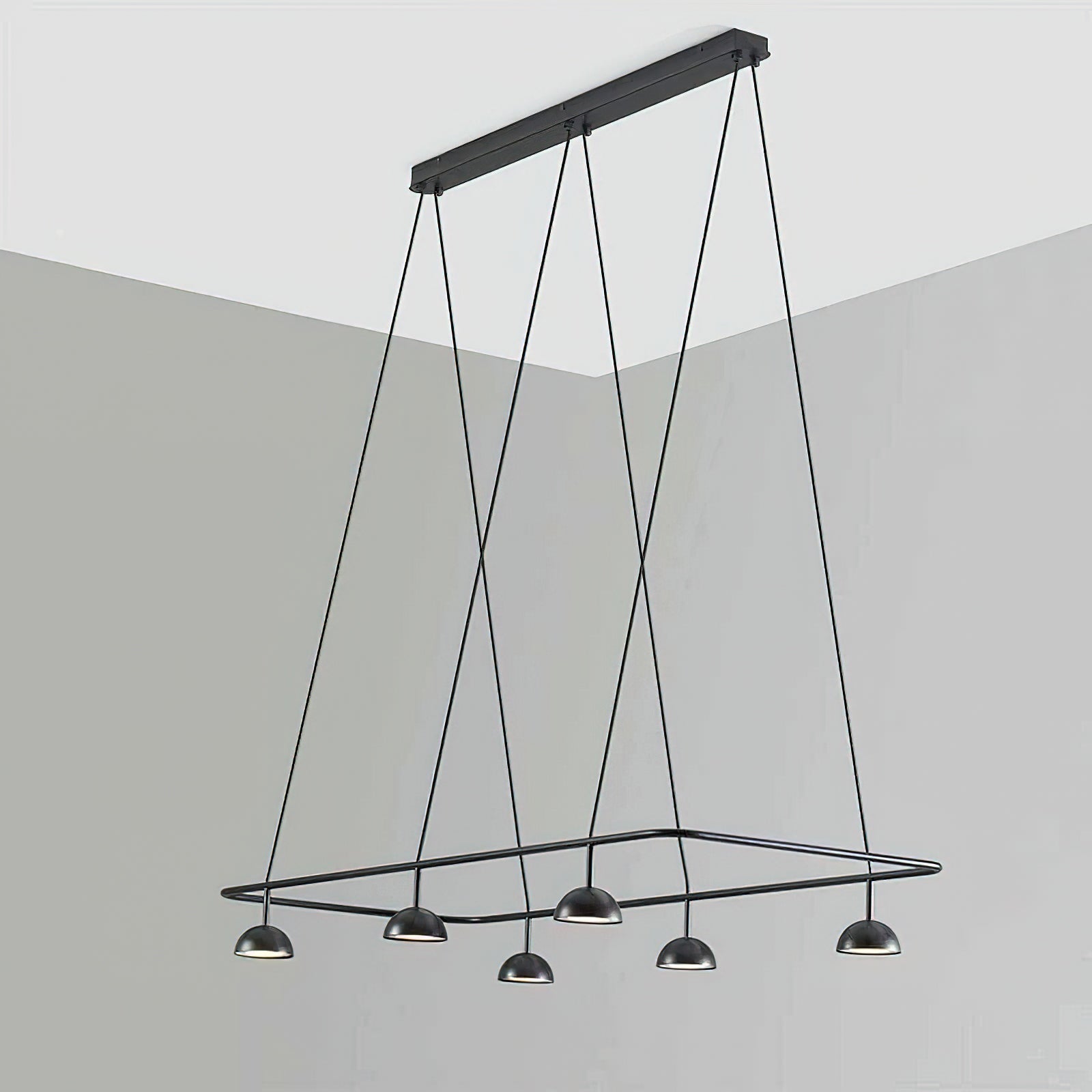 Cupolina Chandelier ∅ 47.2″ x H 5.1’’ / Black / Warm Light Chandelier