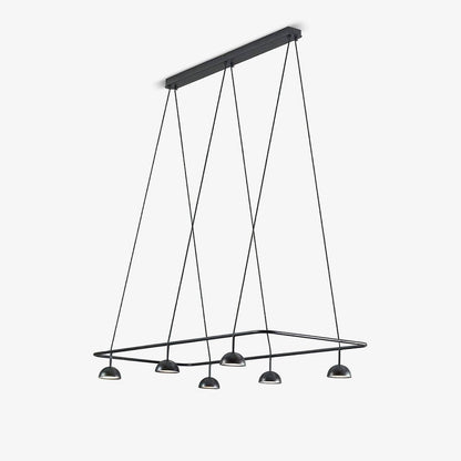Cupolina Chandelier ∅ 47.2″ x H 5.1’’ / Black / Warm Light Chandelier