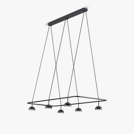 Cupolina Chandelier ∅ 47.2″ x H 5.1’’ / Black / Warm Light Chandelier