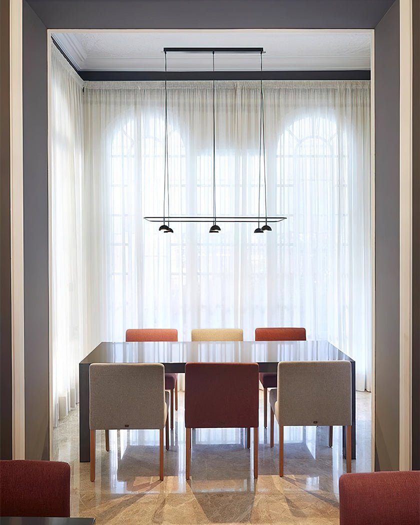 Cupolina Chandelier ∅ 47.2″ x H 5.1’’ / Black / Warm Light Chandelier