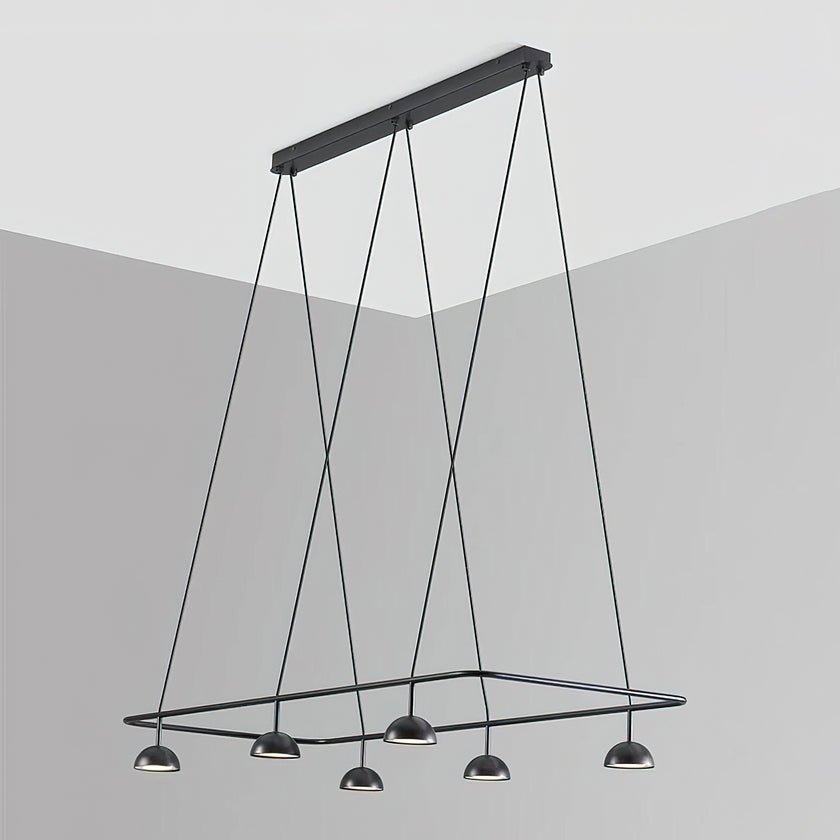 Cupolina Chandelier ∅ 47.2″ x H 5.1’’ / Black / Warm Light Chandelier