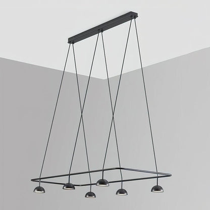 Cupolina Chandelier ∅ 47.2″ x H 5.1’’ / Black / Warm Light Chandelier