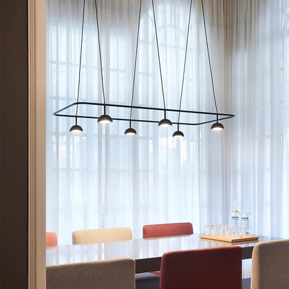 Cupolina Chandelier ∅ 47.2″ x H 5.1’’ / Black / Warm Light Chandelier